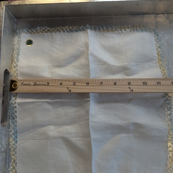Vintage 6 Handkerchief Crochet Edge Linen Cotton Floral Embroidery - Picture 8 of 15